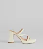 Party Ready Strappy Platform Block Heels sold by Windsor