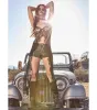 All The Vibes Leopard Lace Long Tunic sold by Windsor