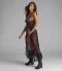 All The Vibes Leopard Lace Long Tunic sold by Windsor