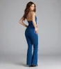 Season Premiere Halter Cutout Denim Jumpsuit sold by Windsor