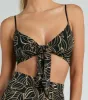 Island Sun Tropical Tie Front Crop Top sold by Windsor