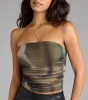 Elevated Effect Abstract Tube Top sold by Windsor