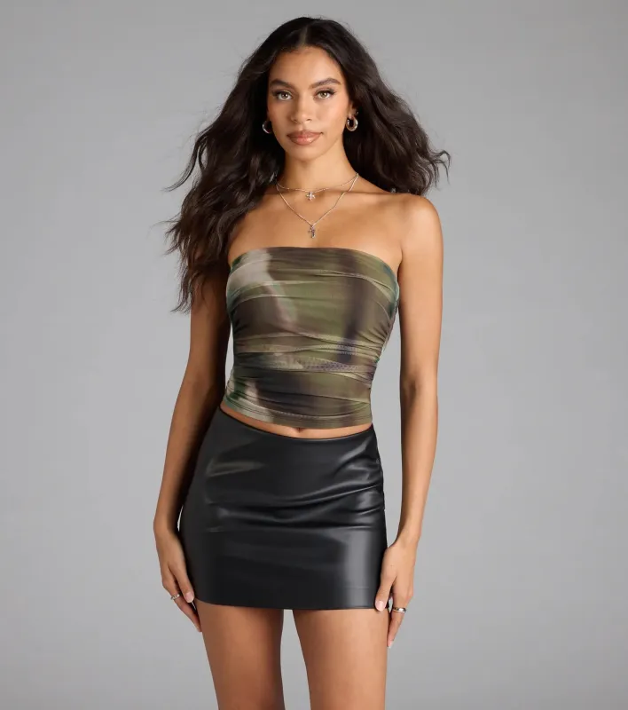 Elevated Effect Abstract Tube Top sold by Windsor