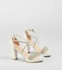 Night Shimmer Rhinestone Platform Block Heels sold by Windsor