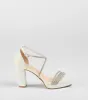 Night Shimmer Rhinestone Platform Block Heels sold by Windsor