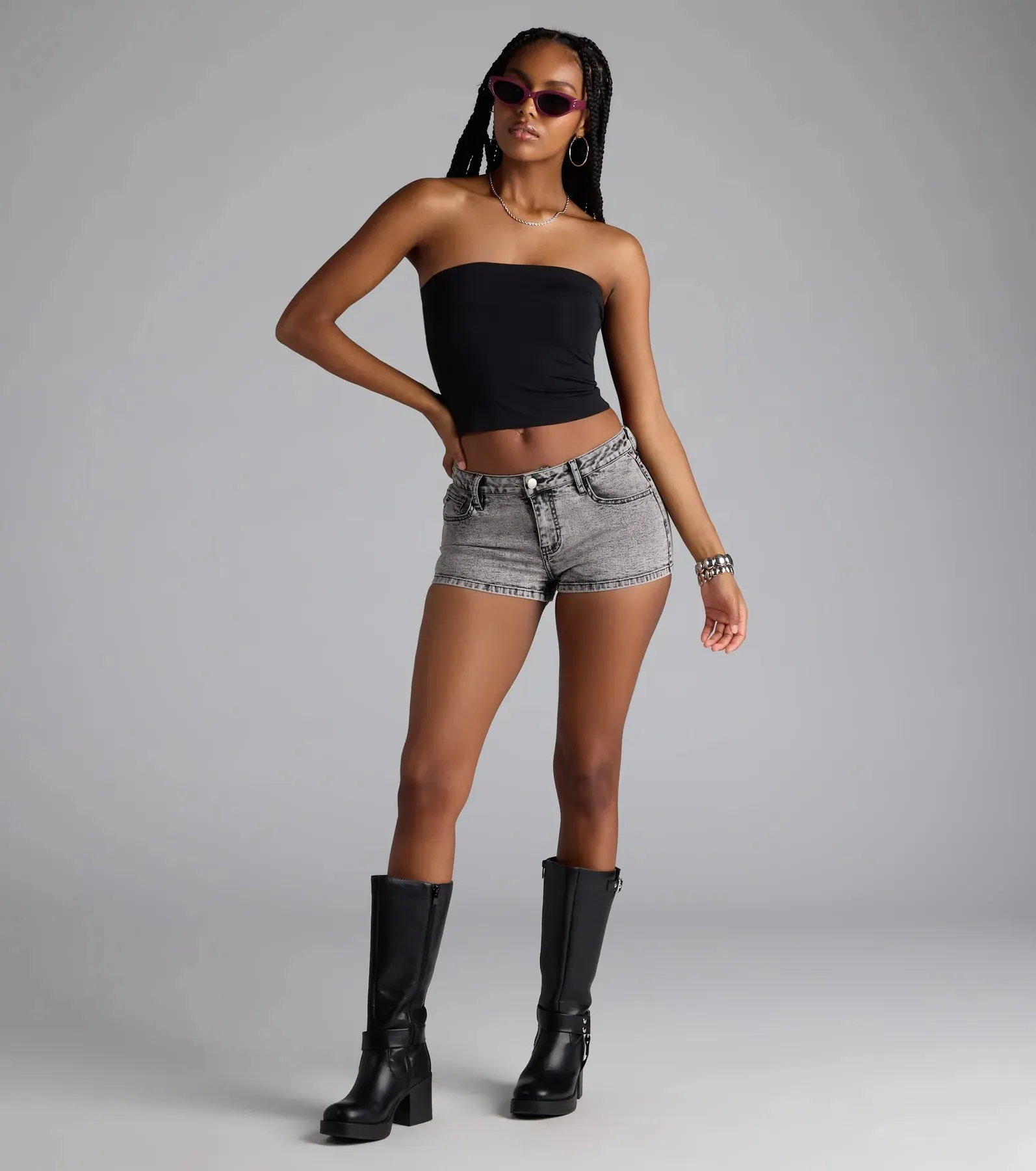 Sleek Fave Slinky Knit Bandeau Top sold by Windsor product image thumbnail 3