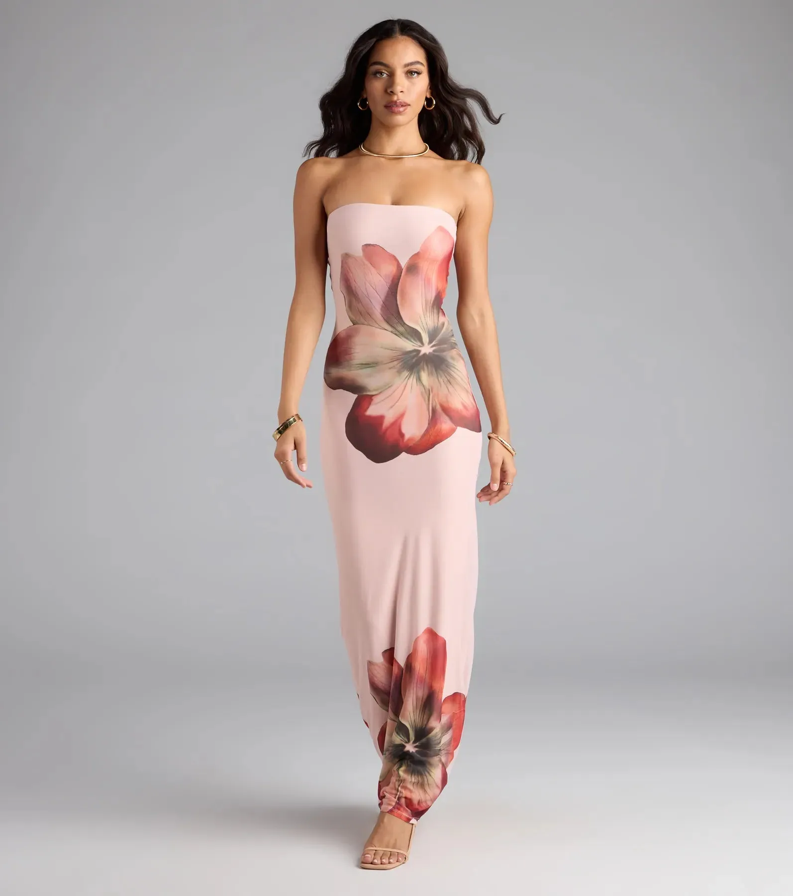 Bold Beauty Floral Maxi Dress sold by Windsor