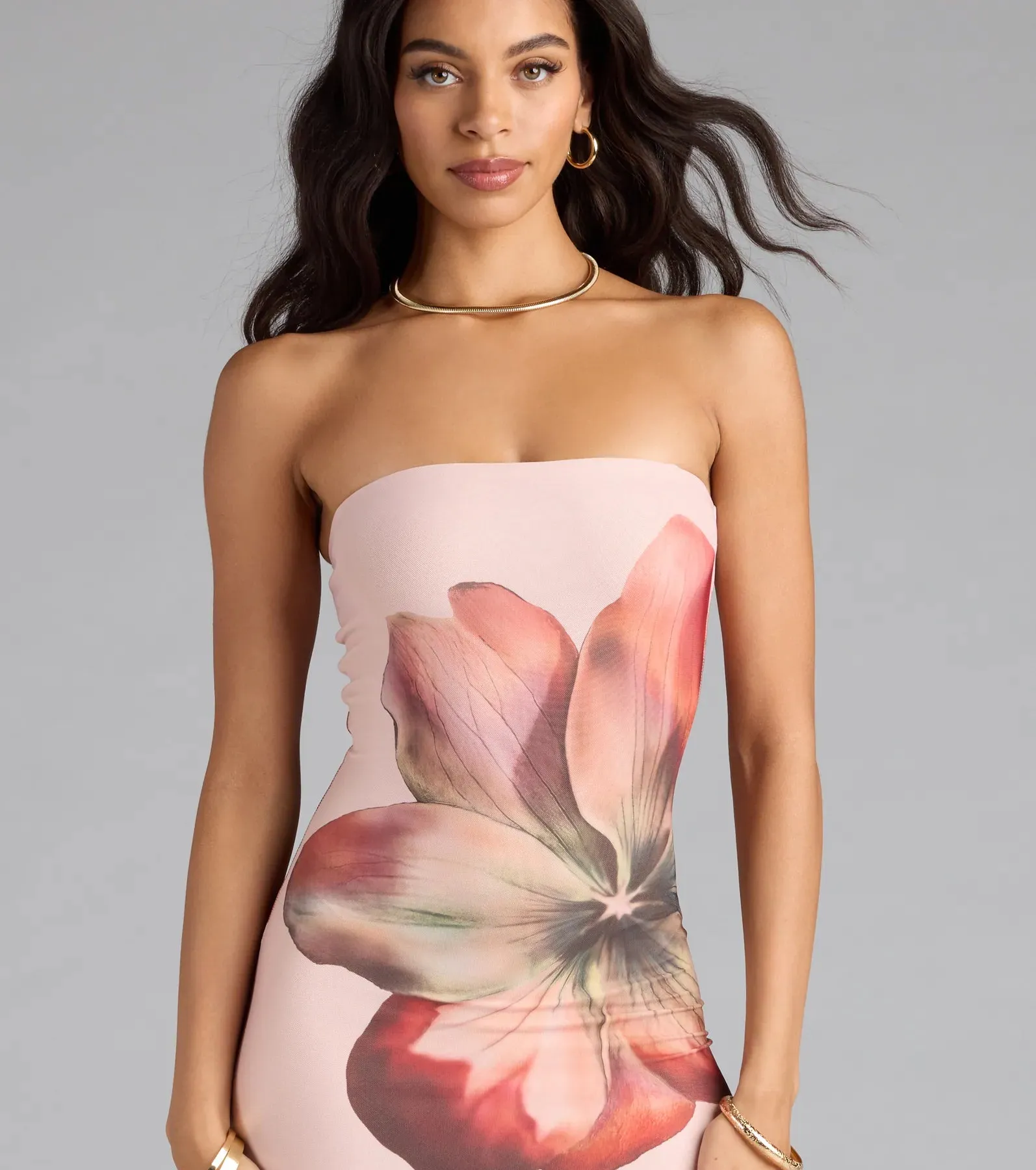 Bold Beauty Floral Maxi Dress sold by Windsor product image thumbnail 3