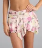 Flirty Flutter Floral Hanky Hem Skort sold by Windsor