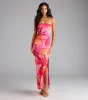 Island Time Tropical Floral Mesh Maxi Dress sold by Windsor