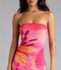 Island Time Tropical Floral Mesh Maxi Dress sold by Windsor