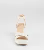 Resort Ready Eyelet Linen Platform Block Heels sold by Windsor