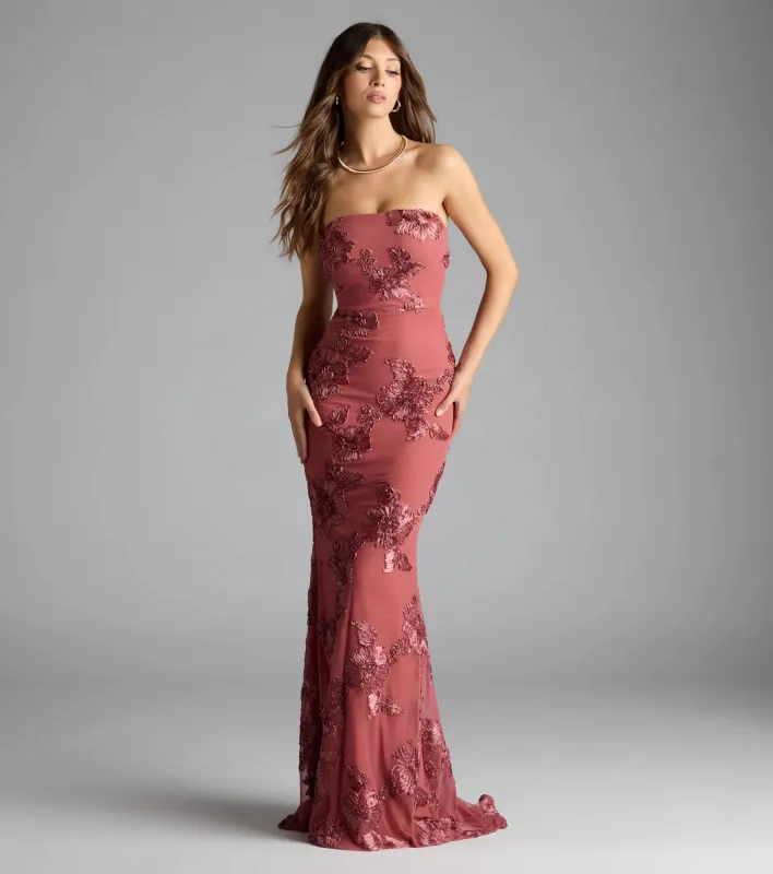 Ariela Lace-Up Cutout Mermaid Formal Dress sold by Windsor