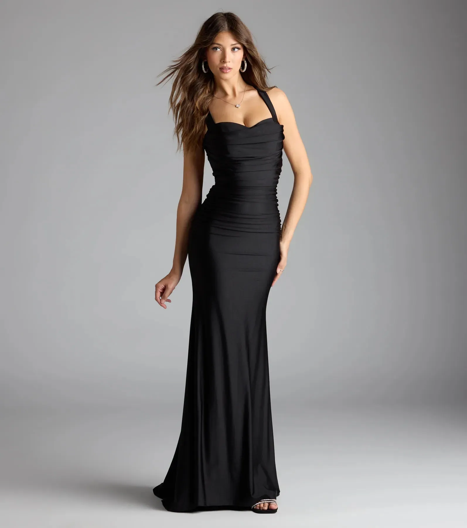 Nadia Lace-Up Mermaid Formal Dress sold by Windsor product image thumbnail 4