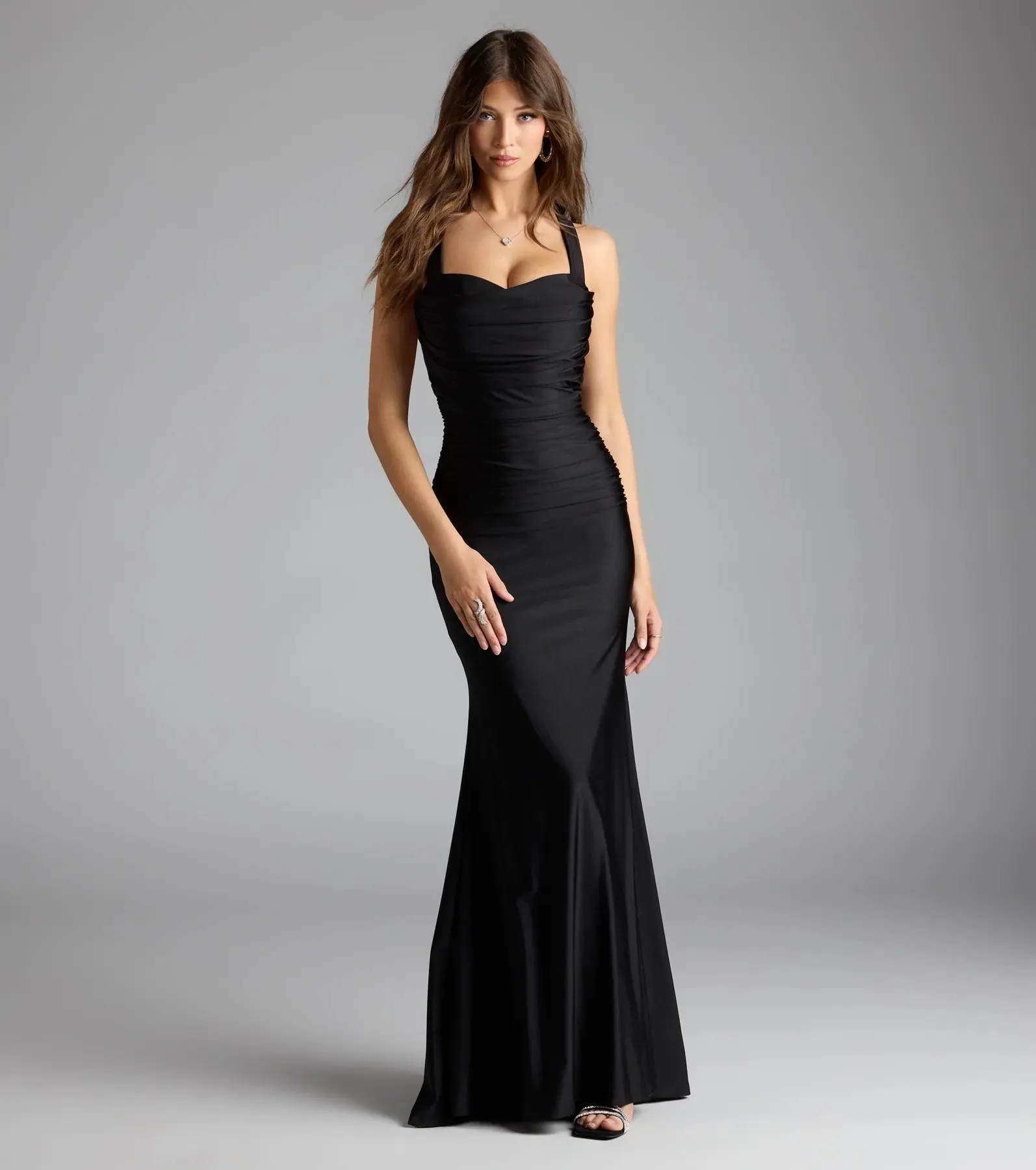 Nadia Lace-Up Mermaid Formal Dress sold by Windsor