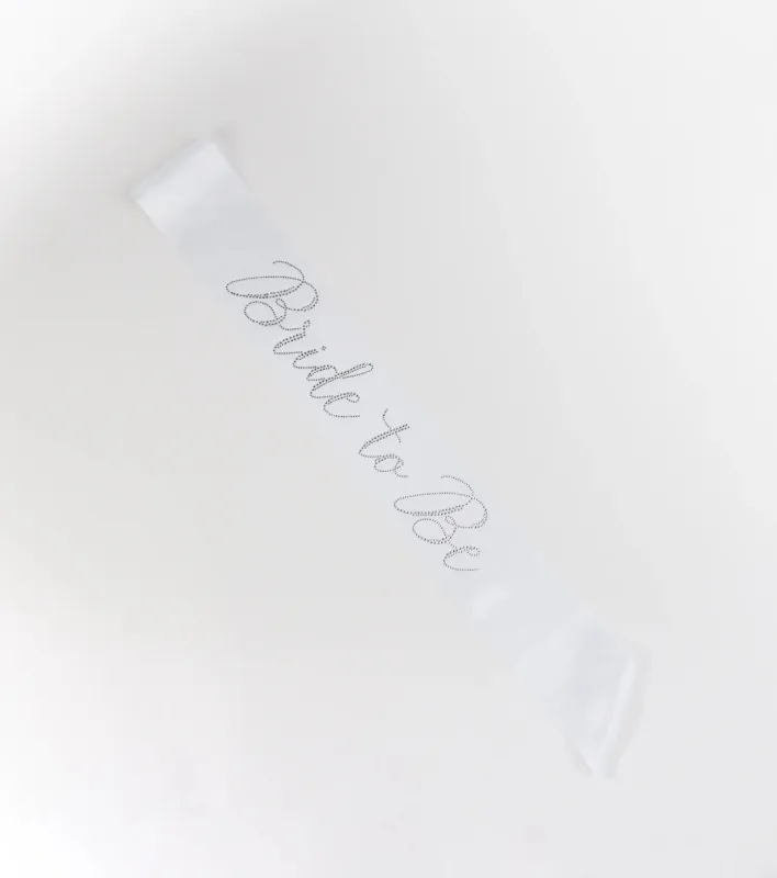 Rhinestone Bride To Be Satin Sash sold by Windsor