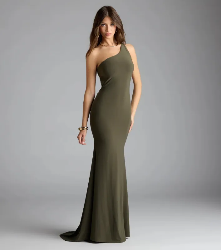 Willow One-Shoulder Mermaid Formal Dress sold by Windsor