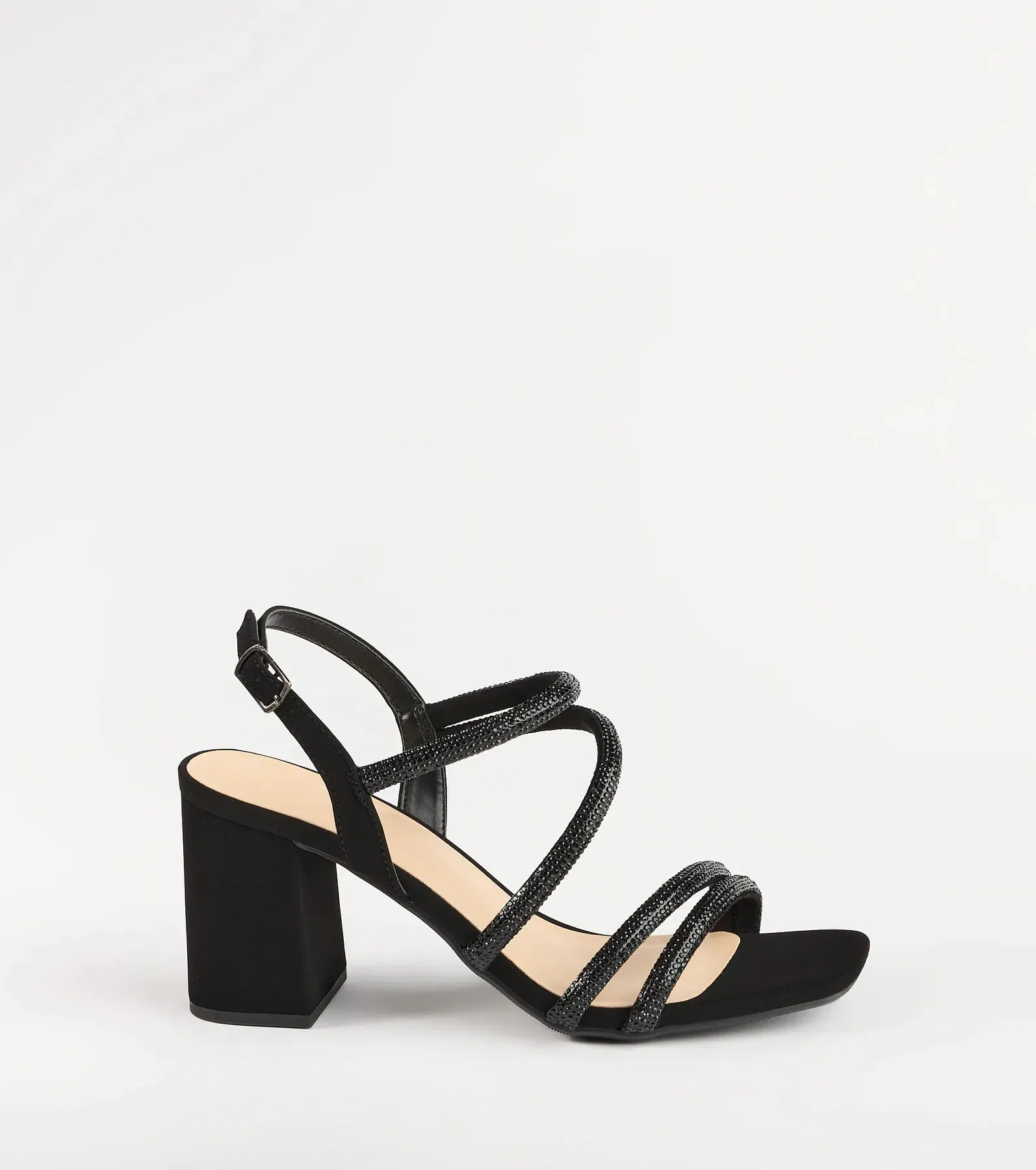 Chic Glimmer Rhinestone Strappy Block Heels sold by Windsor product image thumbnail 2