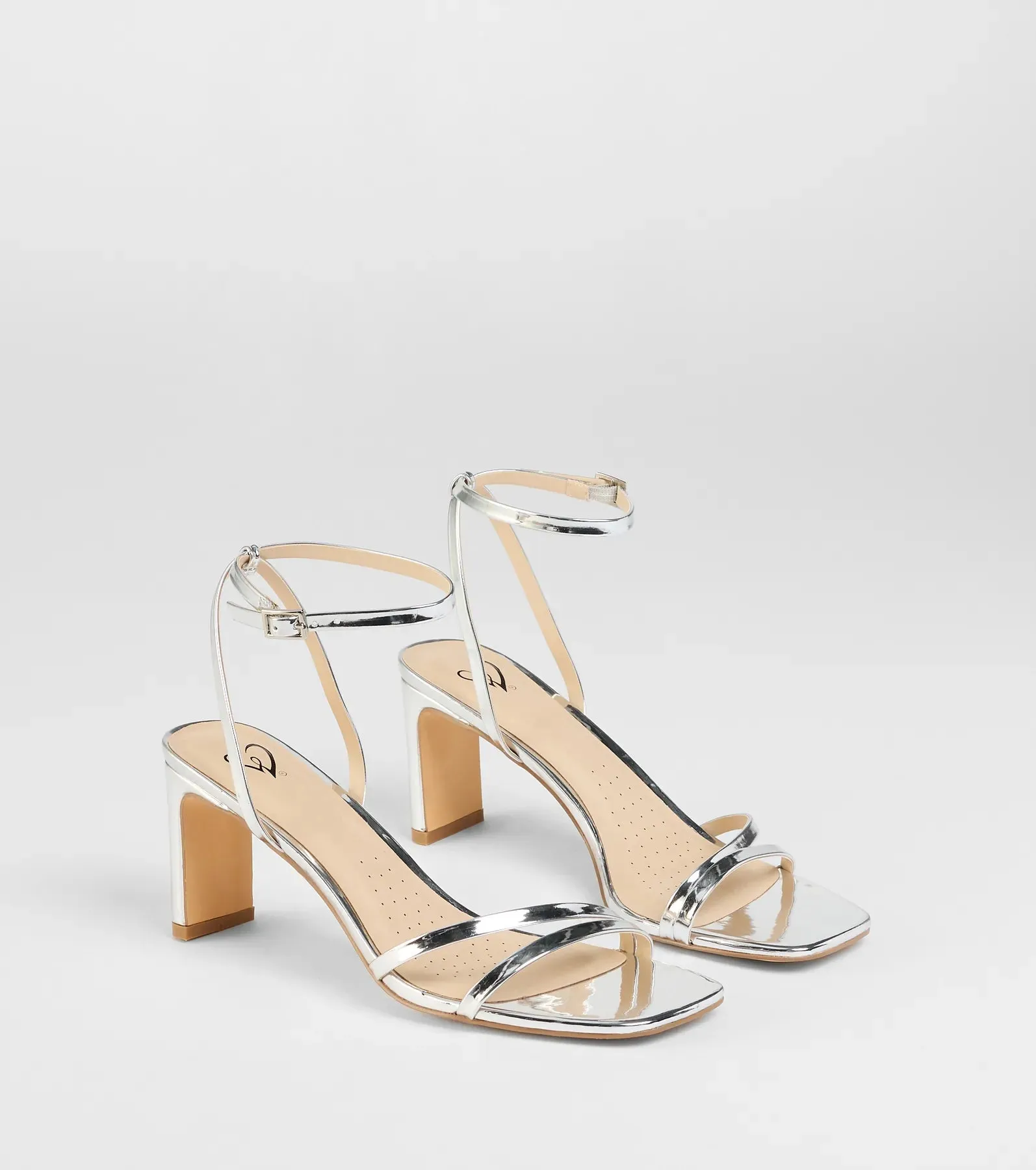 So Obsessed Metallic Strappy Block Heels sold by Windsor