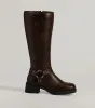 Edgy Moves Under-The-Knee Moto Boots sold by Windsor