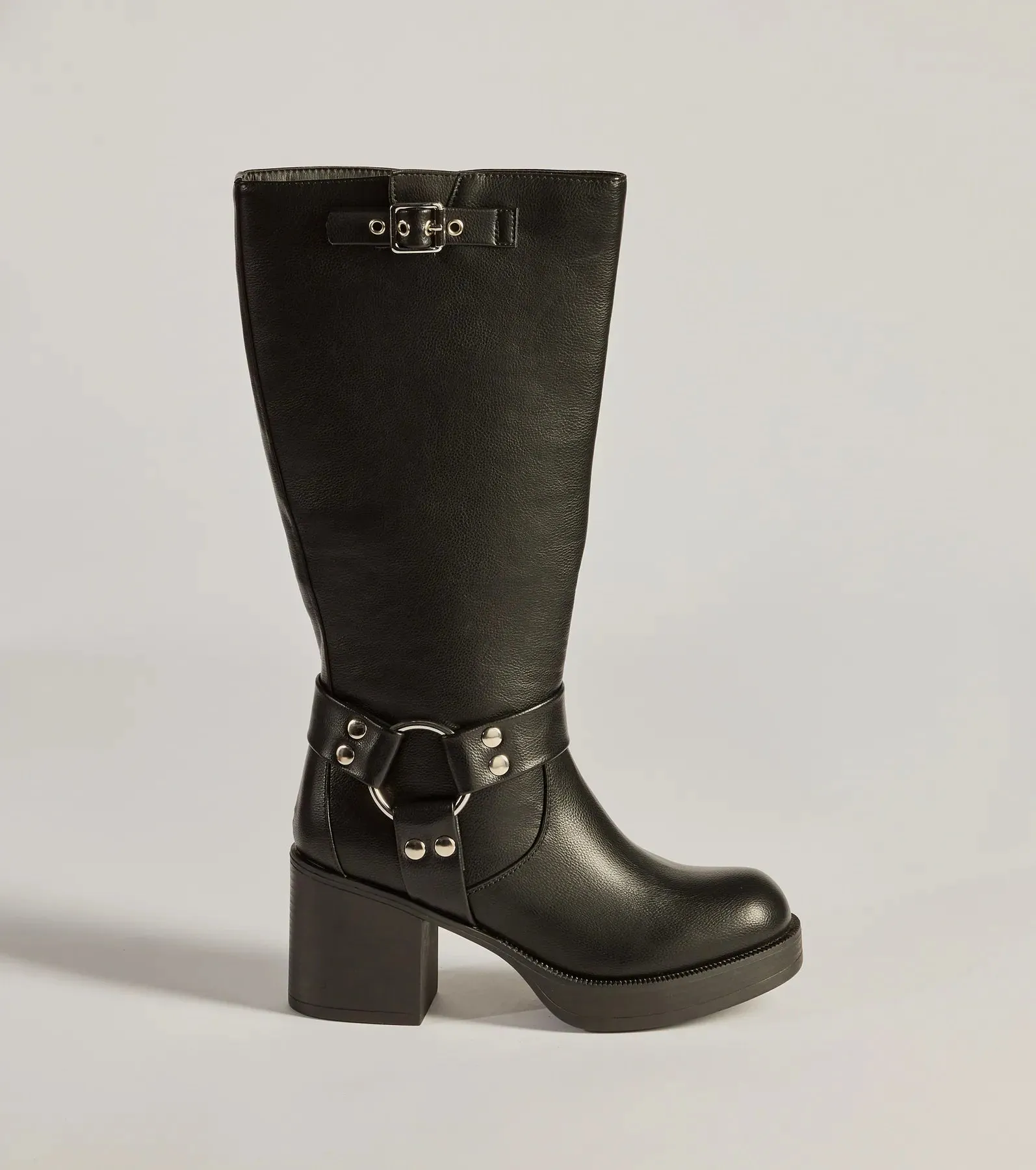 Sleek Strut Under-The-Knee Moto Boots sold by Windsor product image thumbnail 2