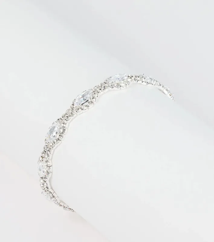 Classic Glamour Rhinestone Tennis Bracelet sold by Windsor