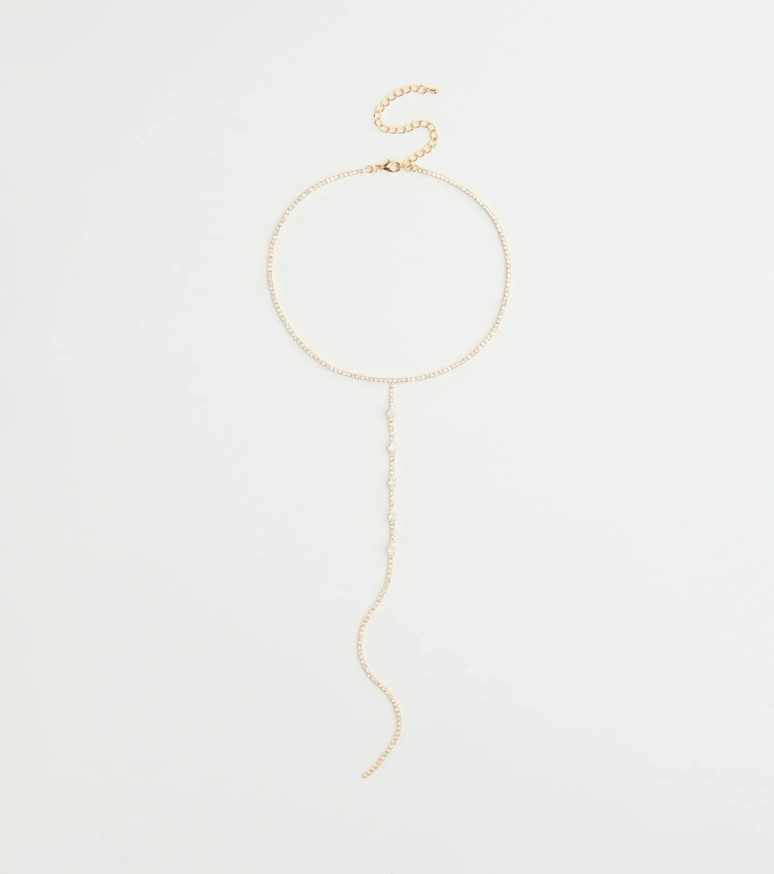 Glam Allure Cubic Zirconia Long Lariat Necklace sold by Windsor