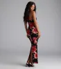 Gorgeous Soul Floral Halter Bodycon Maxi Dress sold by Windsor