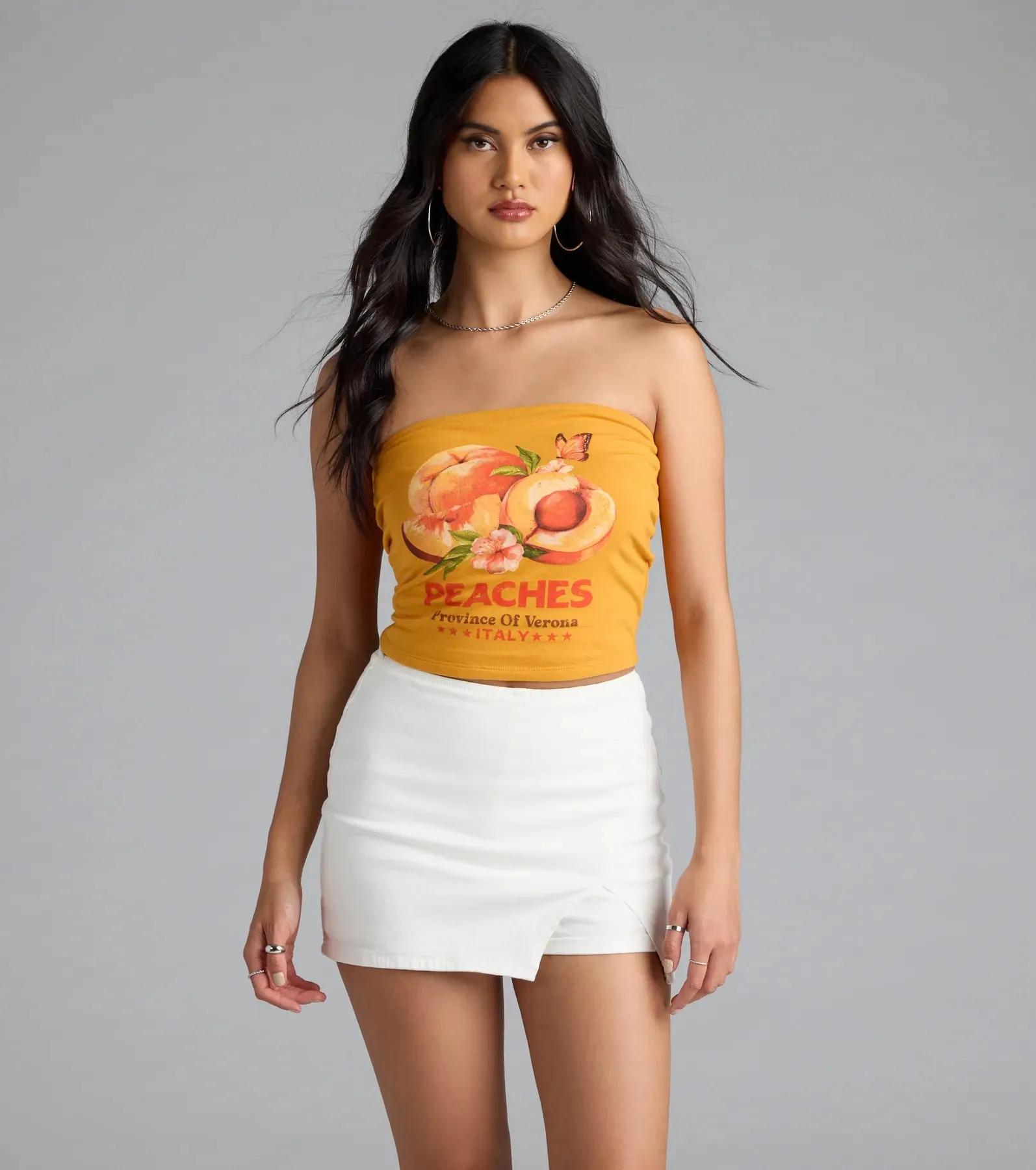 Casually Cool High-Rise Denim Skort sold by Windsor