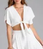 Weekend Vibes Tie-Front Crop Top sold by Windsor