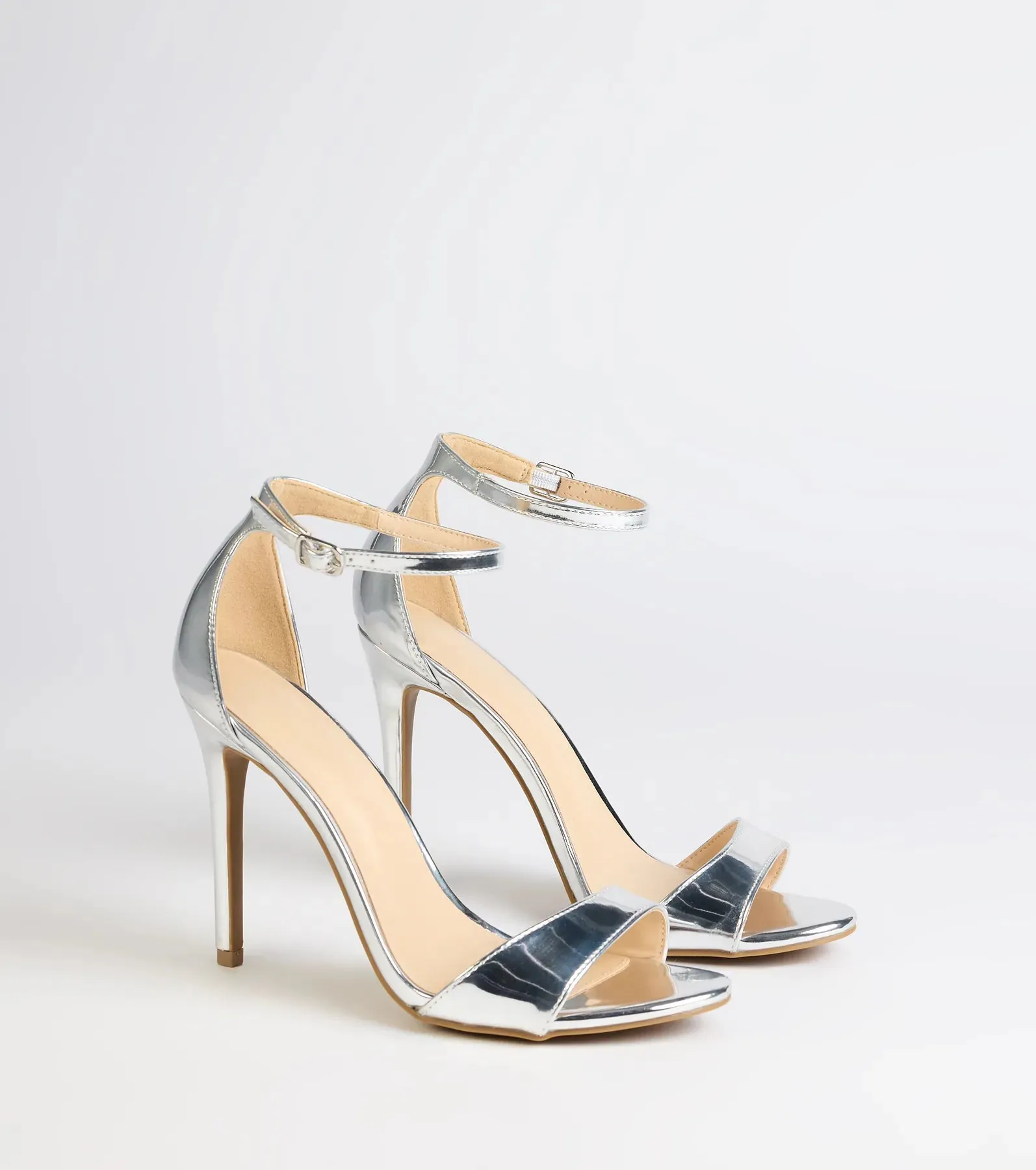 Glam Steps Metallic Stiletto Heels sold by Windsor