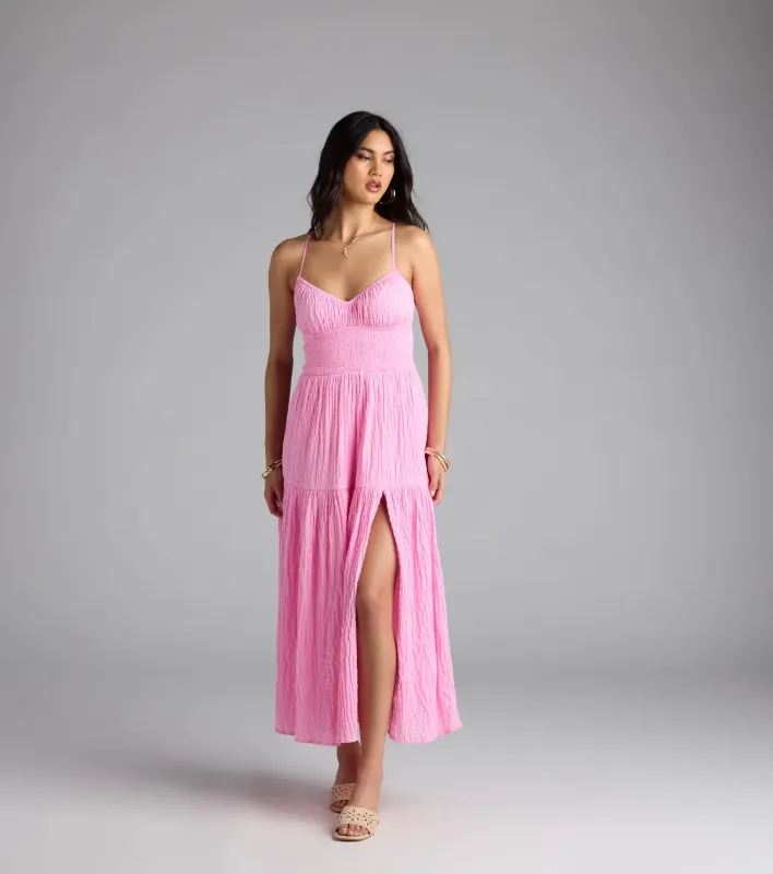Breezy Fave High Slit Maxi Dress sold by Windsor