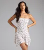 Sunny Sweet Floral A-Line Mini Dress sold by Windsor
