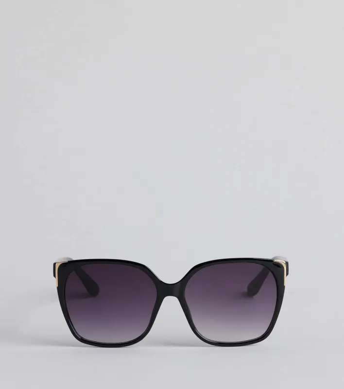 Livin' My Best Life Oversized Square Sunglasses sold by Windsor