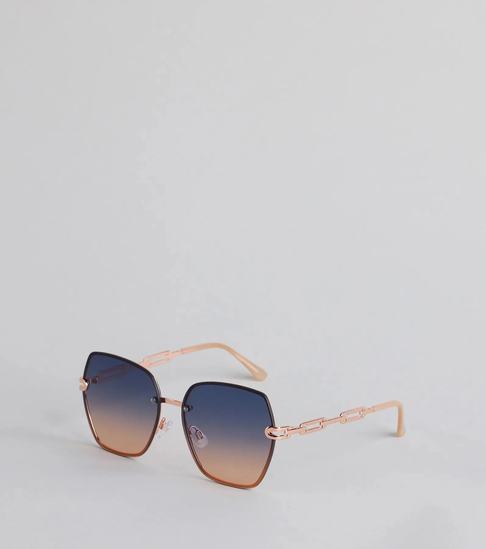 High Key Oversized Chain Sunglasses sold by Windsor product image thumbnail 2