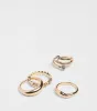 Glittering Twist Four-Pack Ring Set sold by Windsor