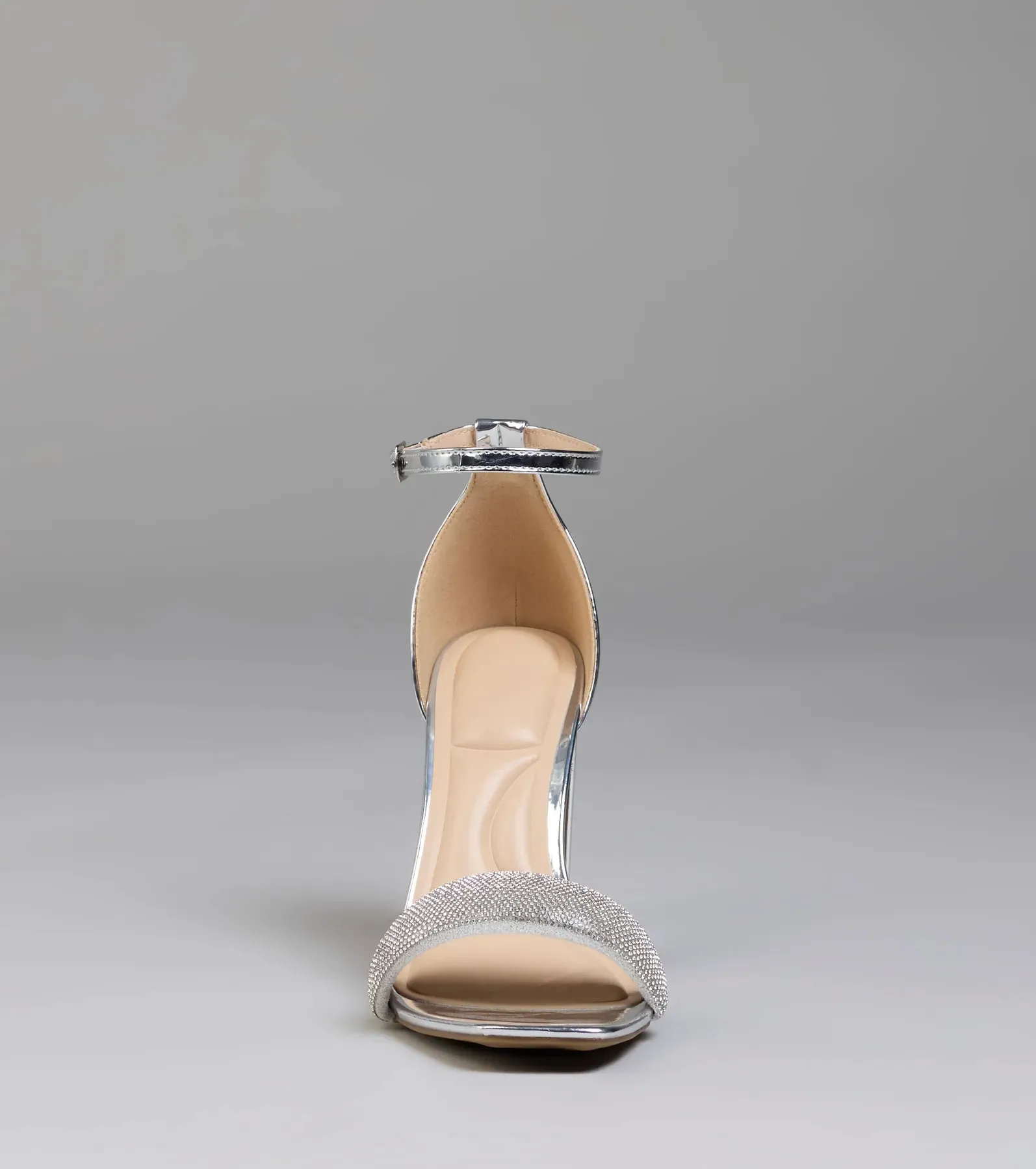 Bling On The Sparkle Rhinestone Metallic Block Heels sold by Windsor product image thumbnail 3