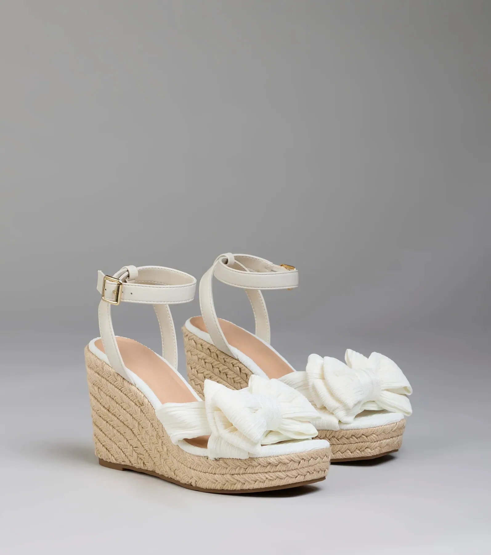 Sunny Day Plans Bow Espadrille Wedges sold by Windsor