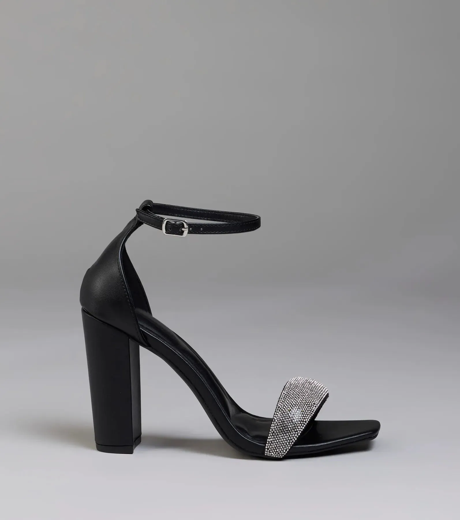 Royal Treatment Rhinestone Block Heels sold by Windsor product image thumbnail 2