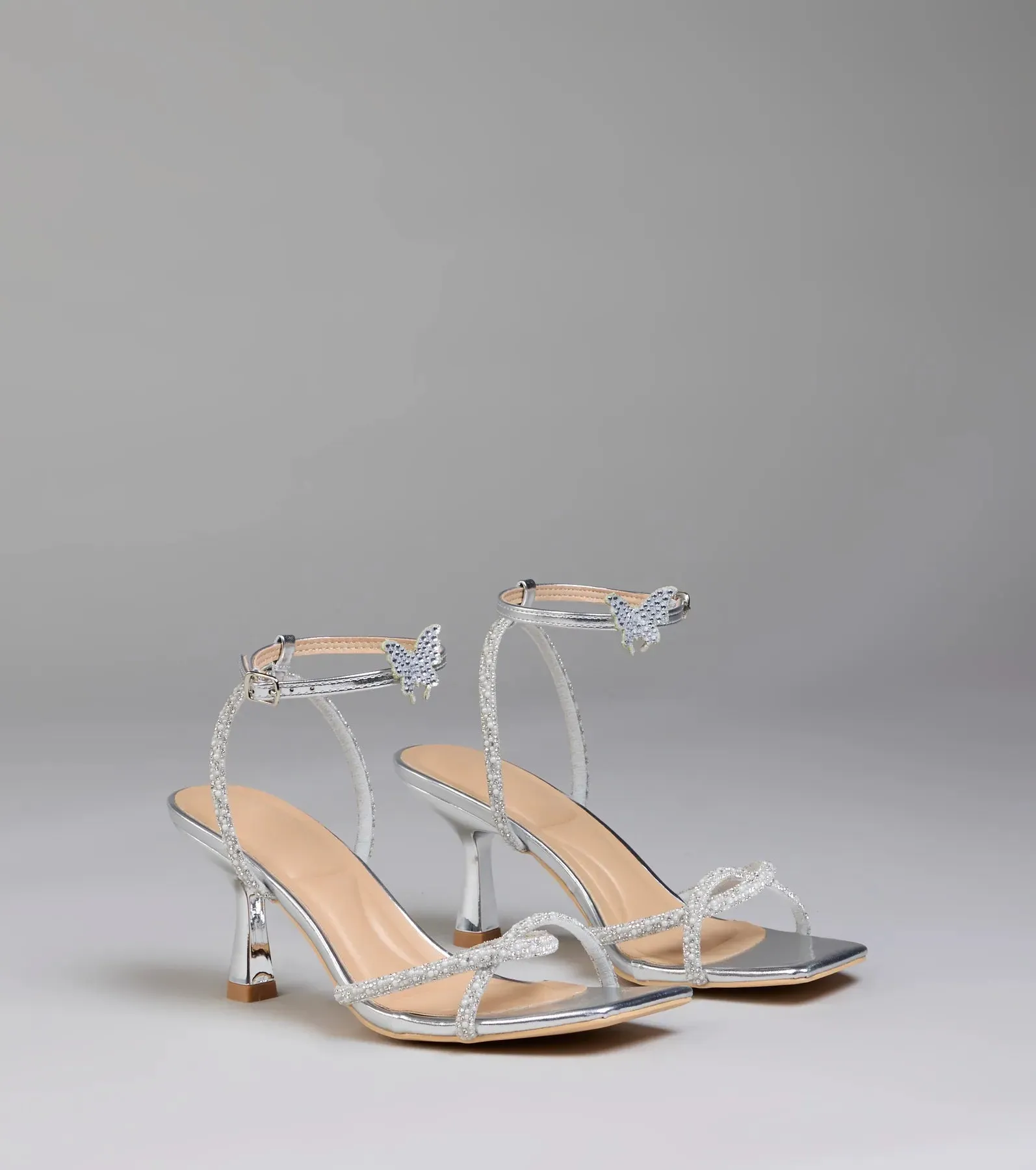 Fab Icon Butterfly Rhinestone Stiletto Heels sold by Windsor