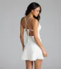 Subtle Shimmer Sequin Strappy A-Line Mini Dress sold by Windsor