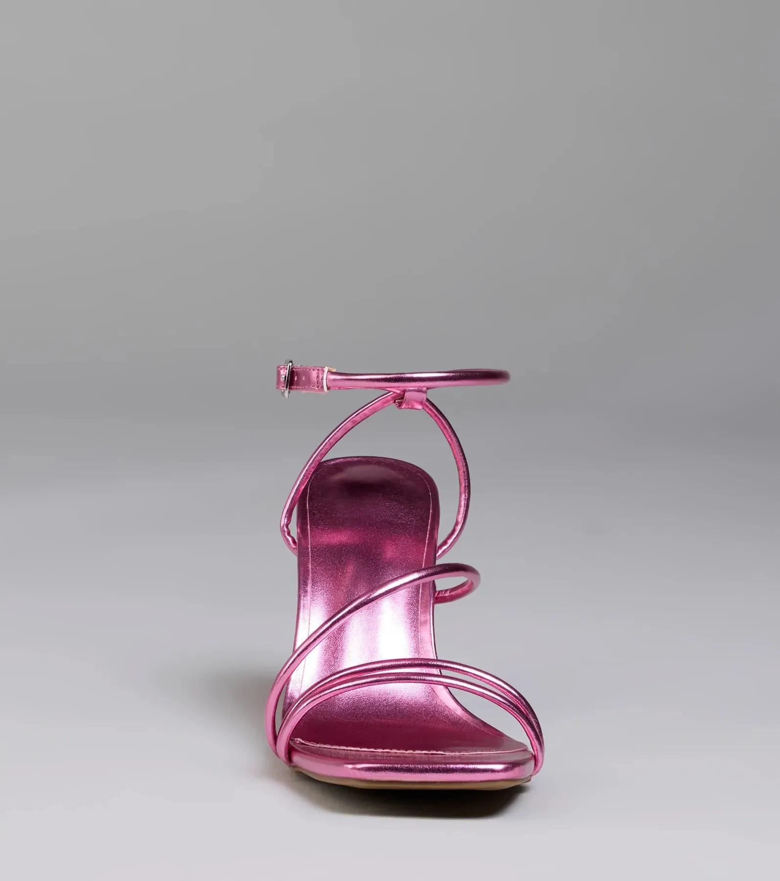 Edgy Elegance Metallic Strappy Stiletto Heels sold by Windsor product image thumbnail 3