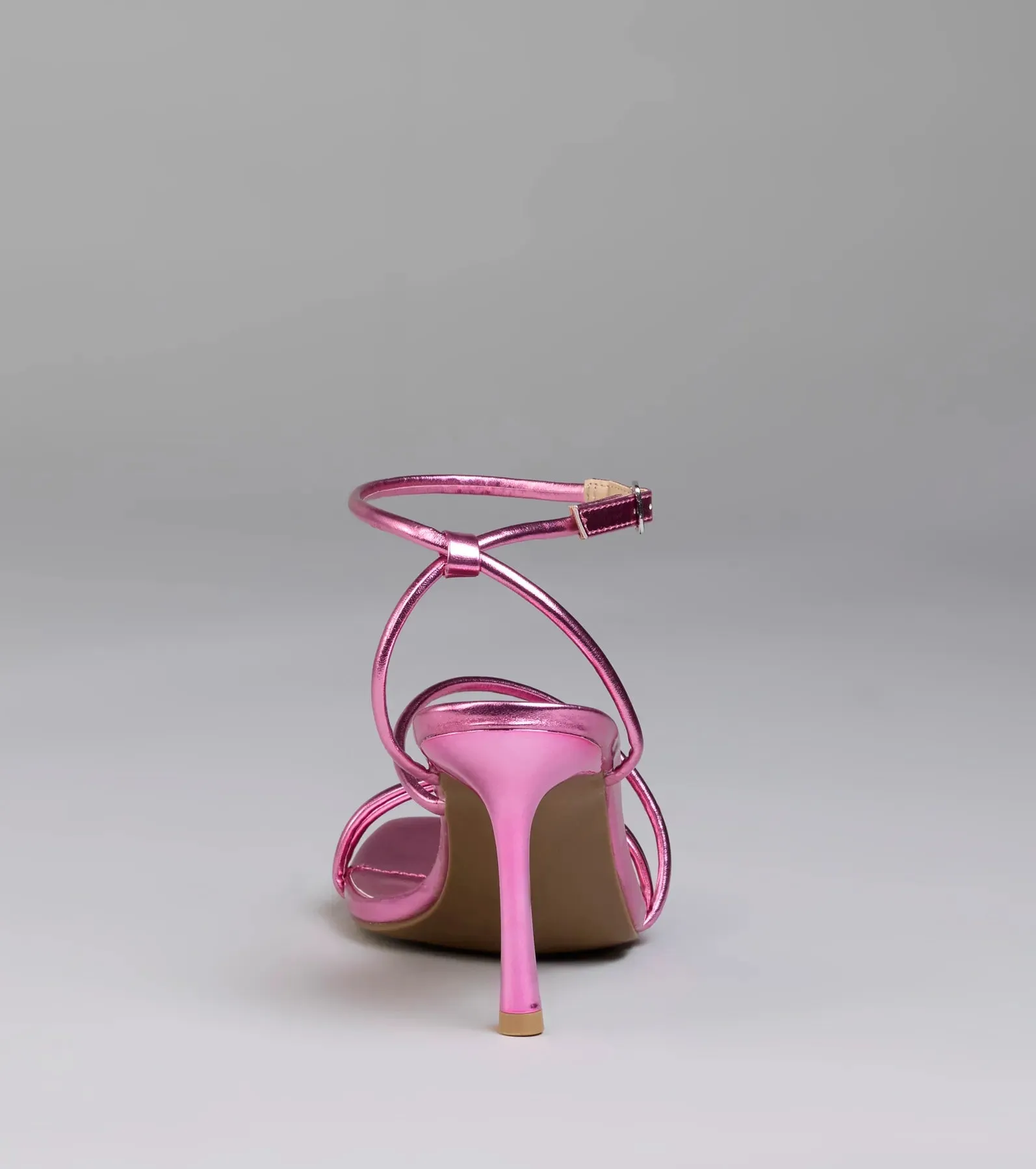 Edgy Elegance Metallic Strappy Stiletto Heels sold by Windsor product image thumbnail 4