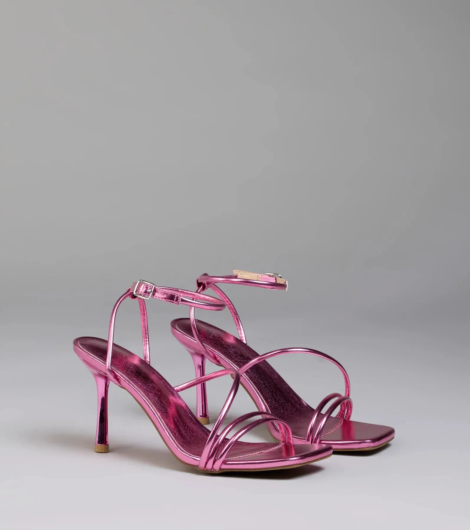 Edgy Elegance Metallic Strappy Stiletto Heels sold by Windsor product image thumbnail 2