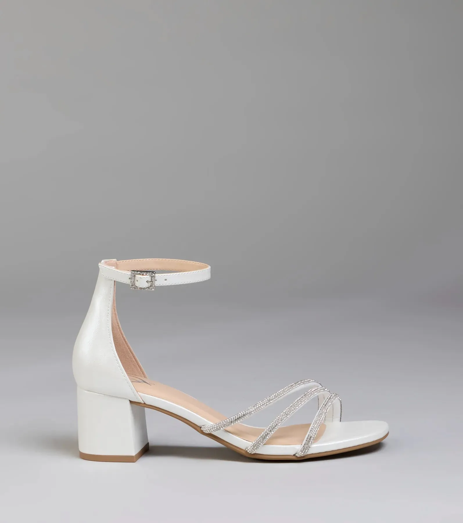 Ultra Luxe Rhinestone Short Block Heels sold by Windsor product image thumbnail 2