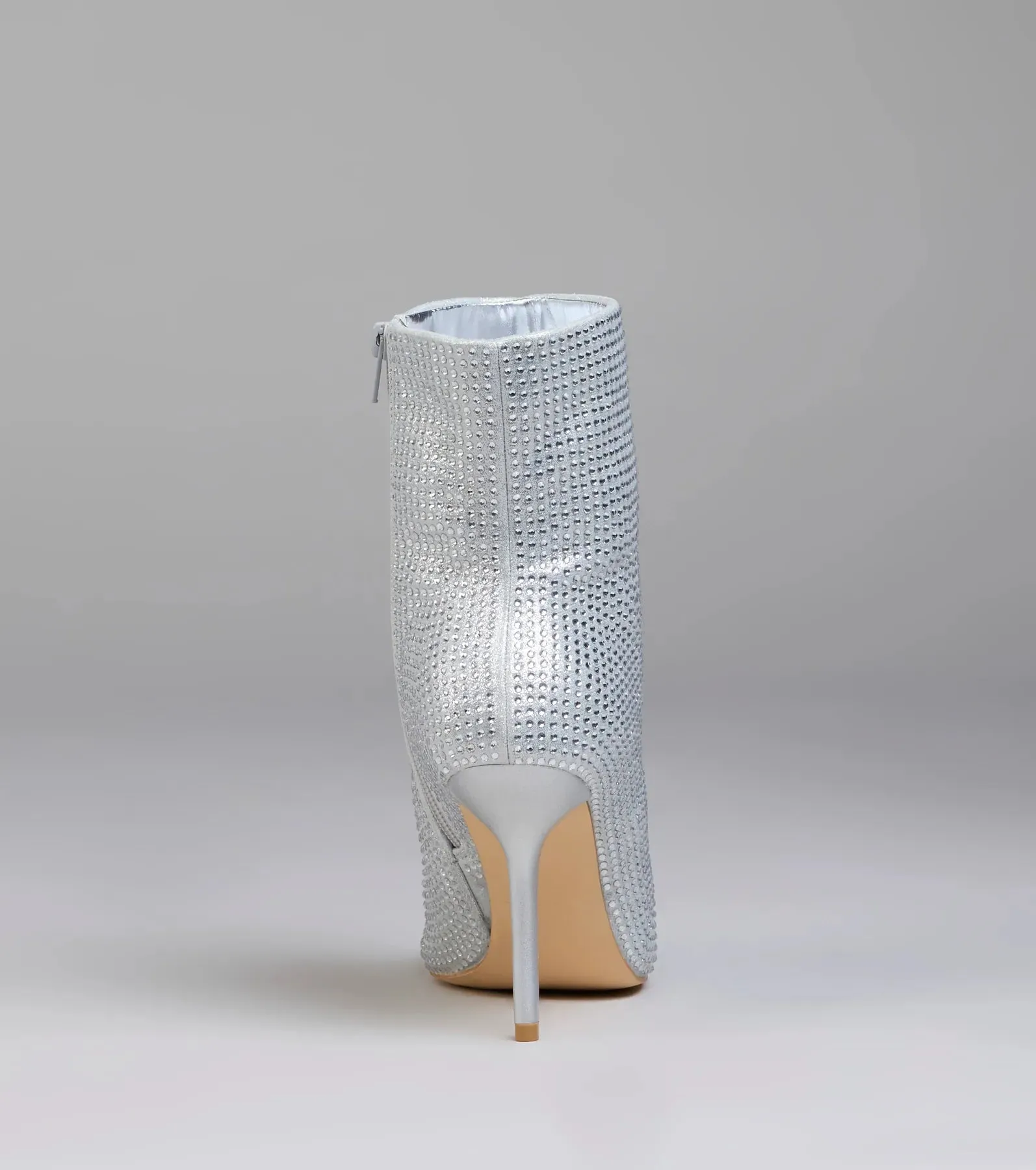 Bedazzled Allure Rhinestone Stiletto Booties sold by Windsor product image thumbnail 4