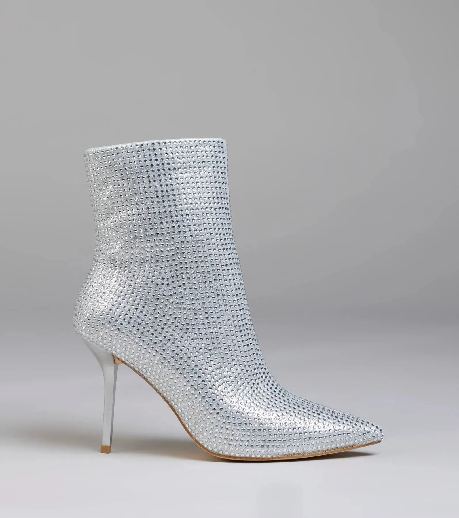 Bedazzled Allure Rhinestone Stiletto Booties sold by Windsor product image thumbnail 2