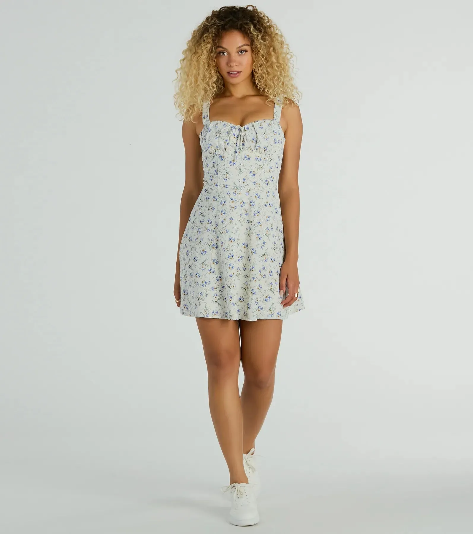 Love's In The Air Floral Chiffon A-Line Dress sold by Windsor product image thumbnail 3