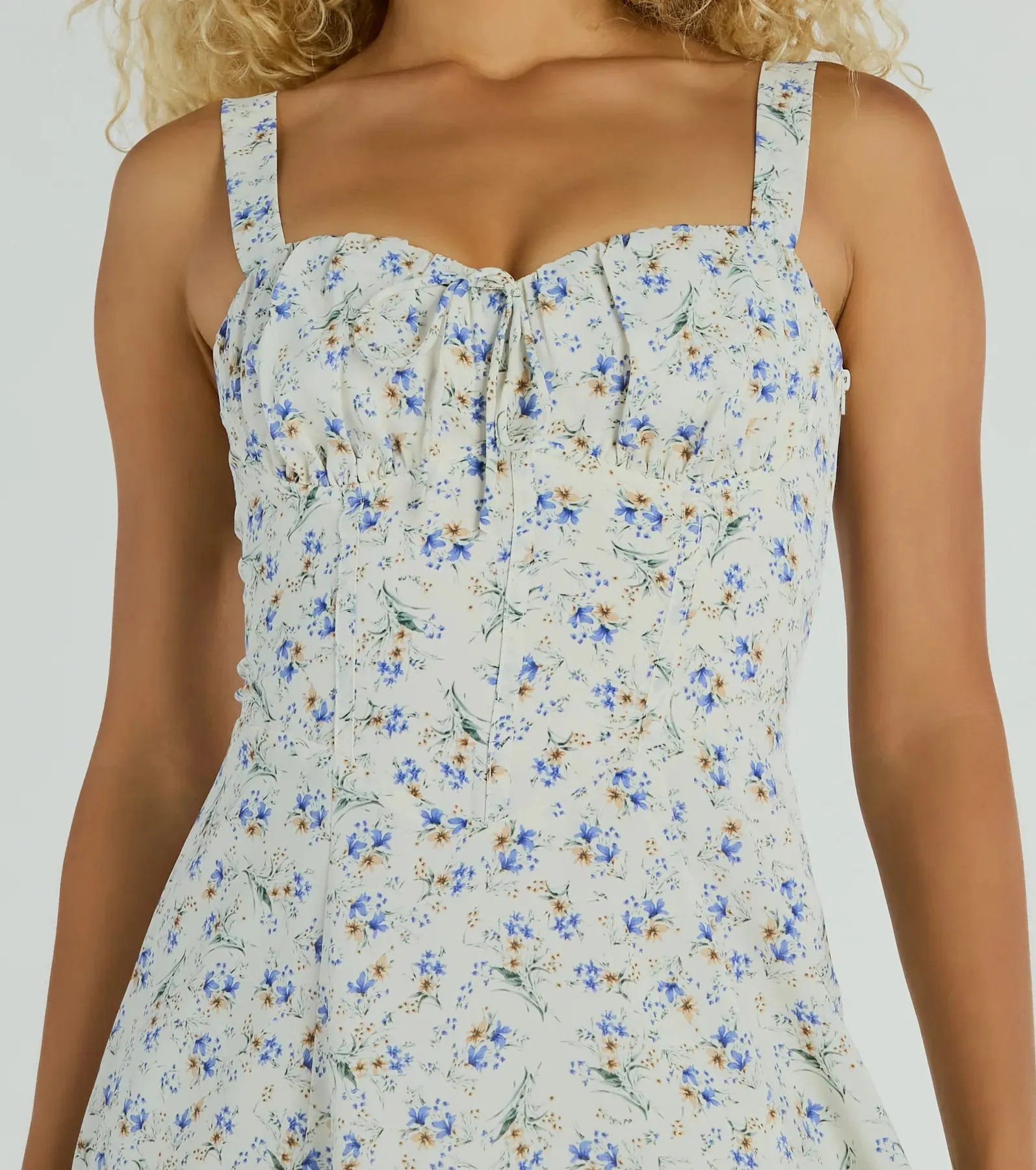 Love's In The Air Floral Chiffon A-Line Dress sold by Windsor product image thumbnail 4