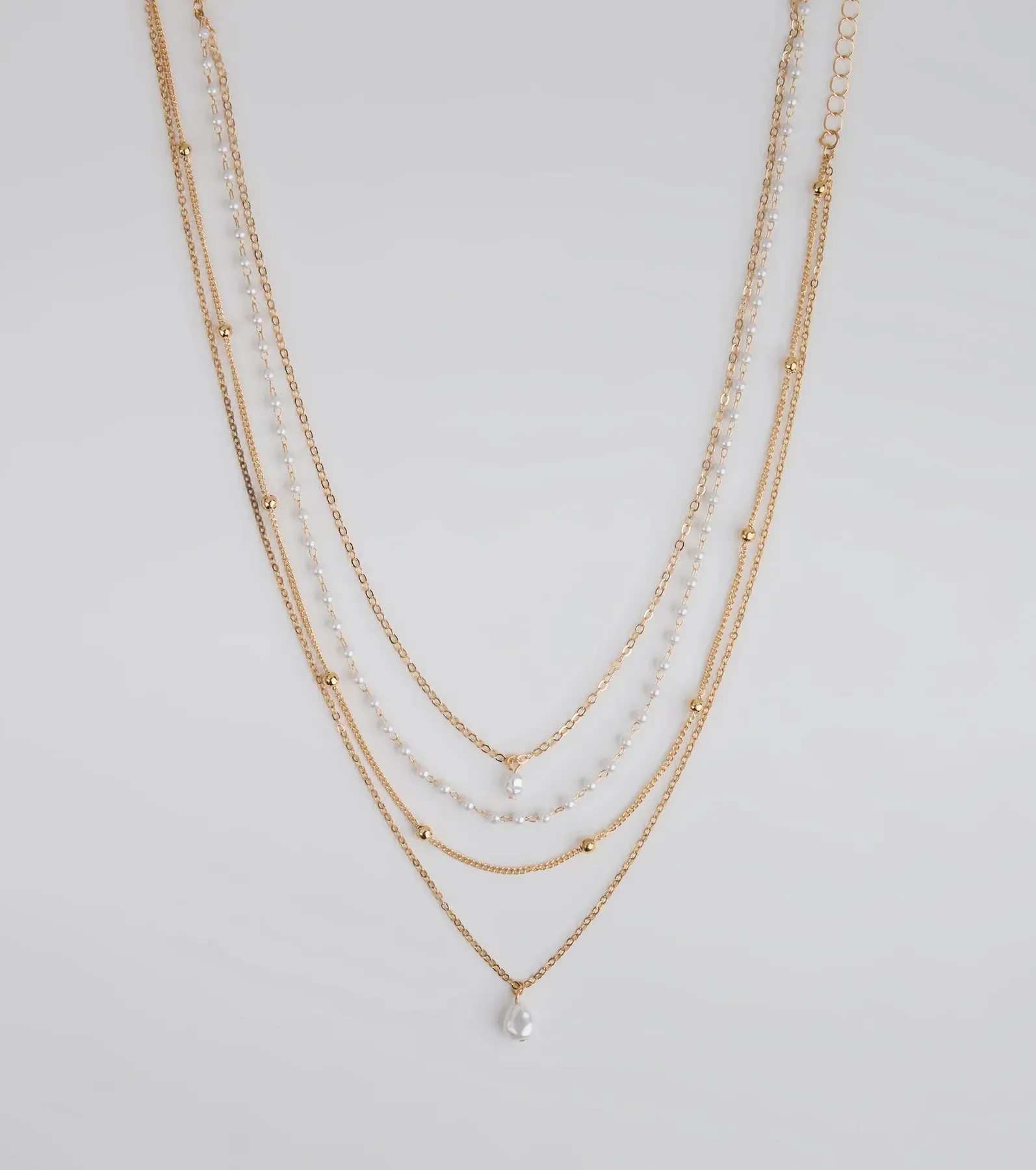 Delicately Chic Pearl Layered Necklace sold by Windsor